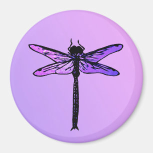 Japanse dragonfly, amethyst paars Magneet