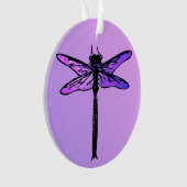  Japanse dragonfly, amethyst paars Ornament (voorkant)