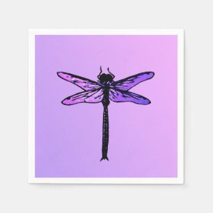 Japanse dragonfly, amethyst paars Servet