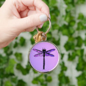  Japanse dragonfly, amethyst paars Sleutelhanger (Hand)
