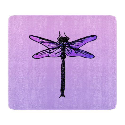 Japanse dragonfly, amethyst paars Snijplank (Voorkant)