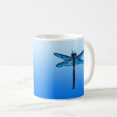  Japanse dragonfly, saffierblauw Koffiemok (Voorkant rechts)