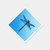  Japanse dragonfly, saffierblauw Servet (Hoek)