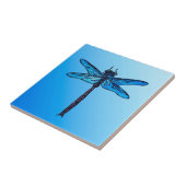  Japanse dragonfly, saffierblauw Tegeltje (Zijkant)