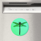  Japanse Dragonfly, smaragdgroen Magneet (Insitu (Vaatwasser))