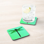 Japanse Dragonfly, smaragdgroen Onderzetter (Rechterzijde)