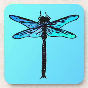 Japanse dragonfly, turkooisblauw Drankjes Onderzetter