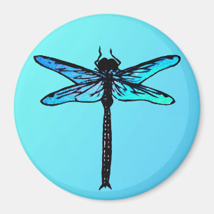 Japanse dragonfly, turkooisblauw Magneet