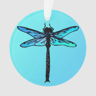 Japanse dragonfly, turkooisblauw Ornament