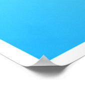  Japanse dragonfly, turkooisblauw Poster (Hoek)