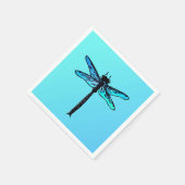  Japanse dragonfly, turkooisblauw Servetten (Hoek)