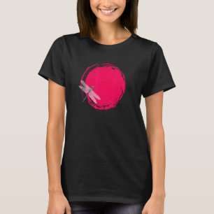 Japanse Dragonfly Zen Circle Sun Meditation T-shirt