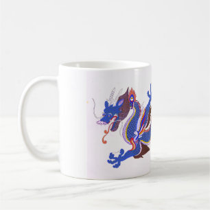 Japanse drakenontwerp mok