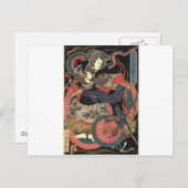 Japanse drakenverf ongeveer 1860 briefkaart (Voorkant / Achterkant)