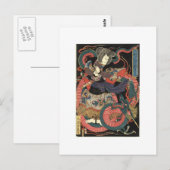 Japanse drakenverf ongeveer 1860 briefkaart (Voorkant / Achterkant)