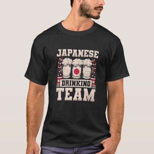 Japanse Drink Team Beer Day T-shirt (Voorkant)