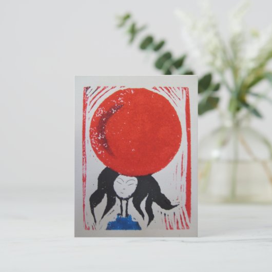 Japanse dromen briefkaart (Staand voorkant)