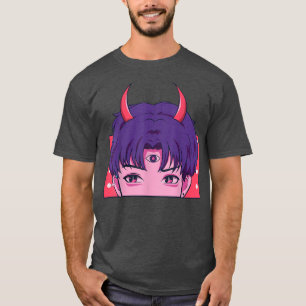 Japanse duivel die Anime Manga Grafische Kunst Ja T-shirt
