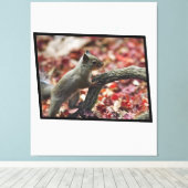 Japanse eekhoorn canvas afdruk (Insitu (Houten vloer))