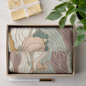 Japanse Elegantie Bloemen Patroon Decoupage Tissuepapier (Geschenk)