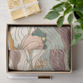 Japanse Elegantie Bloemen Patroon Decoupage Tissuepapier (Geschenk)