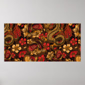  japanse elementen naadloos met fa poster (Voorkant)