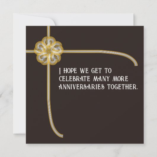 Japanse en Aziatische bloemenring met Mizuhiki Bedankkaart (Achterkant)