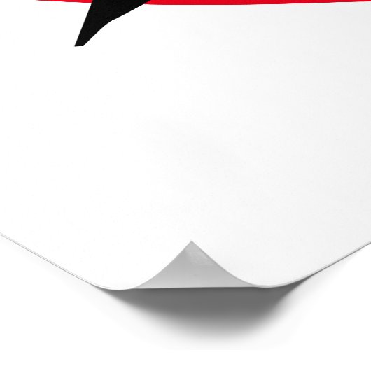 Japanse Enso Circle met Death Kanji (死) Poster (Hoek)