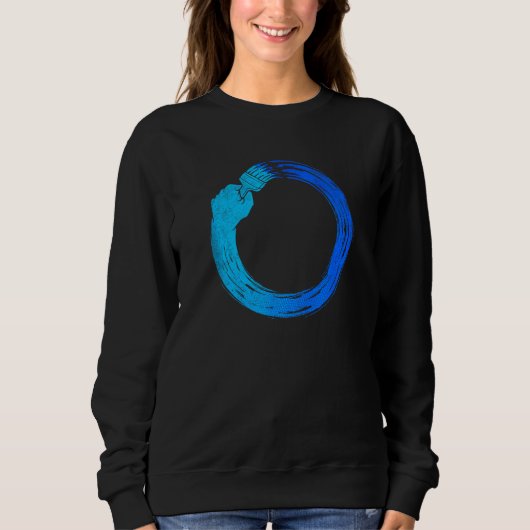 Japanse Enso Paint Circle Trui (Voorkant)