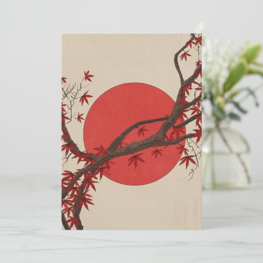Japanse Esdoorn Bedankkaart (Staand voorkant)