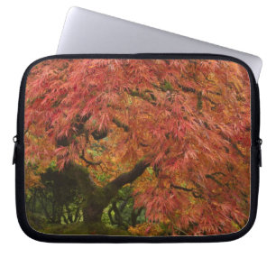 Japanse esdoorn in herfstkleuren laptop sleeve