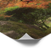 Japanse esdoorn in herfstkleuren poster (Hoek)