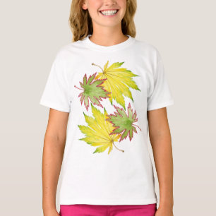 Japanse esdoorn op een T-shirt