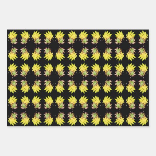 Japanse esdoorn op inpakpapier set (Voorkant 2)