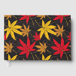 JAPANSE ESDOORN PATROON IN ZWART GASTENBOEK