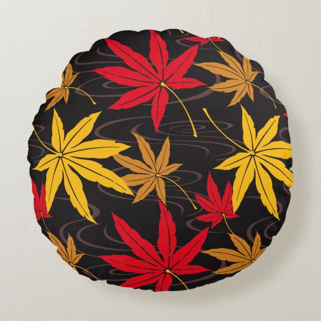 JAPANSE ESDOORN (ZWART) ROND KUSSEN (Voorkant)
