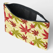 JAPANSE ESDOORNBLAD PATROON IN CREME ETUI (Open)