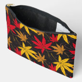 JAPANSE ESDOORNBLAD PATROON IN ZWART ETUI (Open)