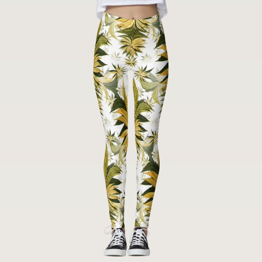 Japanse esdoornbladeren........ leggings (Voorkant)