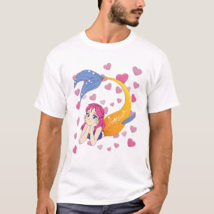 Japanse esthetica - Anime Mermaid Girl - Manga O T-shirt