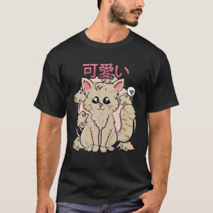 Japanse esthetica - Cute Kawaii Anime Cat - Clou T-shirt
