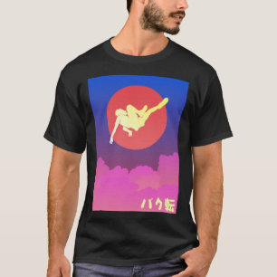 Japanse esthetische backflip Vaporwave stijl T-shirt