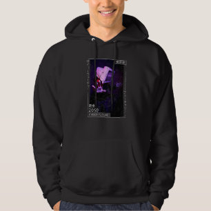 Japanse esthetische Cyberpunk Cyborg Japans 90 jaa Hoodie