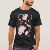 Japanse esthetische dampserij bloesem t-shirt (Voorkant)