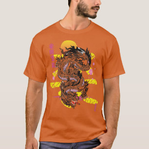 Japanse esthetische draak Aziatische demon Otaku S T-shirt