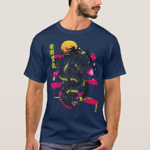 Japanse esthetische draak Aziatische demon Otaku S T-shirt