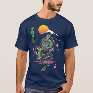 Japanse esthetische draak Aziatische demon Otaku S T-shirt