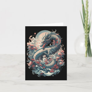 Japanse Esthetische Draak Japanse Kunst Japan Tatt Kaart