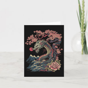 Japanse Esthetische Draak Japanse Kunst Japan Tatt Kaart