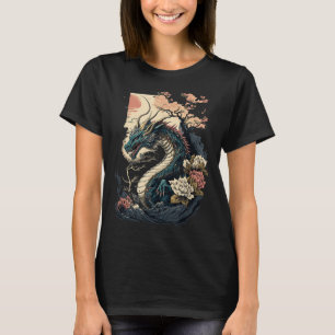 Japanse Esthetische Draak Japanse Kunst Japan Tatt T-shirt
